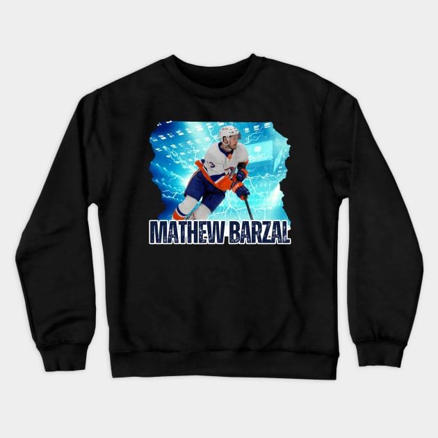 Mathew Barzal Crewneck Sweatshirt by Moreno Art